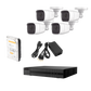 KIT TurboHD 1080p / DVR 4 canales / 4 Cámaras Bala de Metal / H.265+ / 1 Fuente de Poder Profesional / Accesorios de Instalación