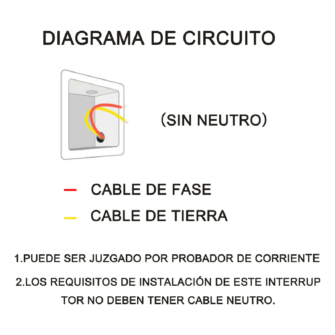Interruptor Wi-Fi Inteligente de pared para la luz