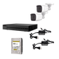 KIT TurboHD 1080p / DVR 4 Canales / 2 Cámaras Bala (Exterior) / Fuentes de Poder / Accesorios de Instalación