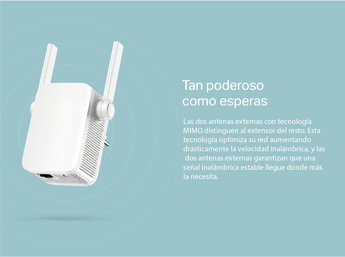 Extensor de rango Wi-Fi de 300 Mbps